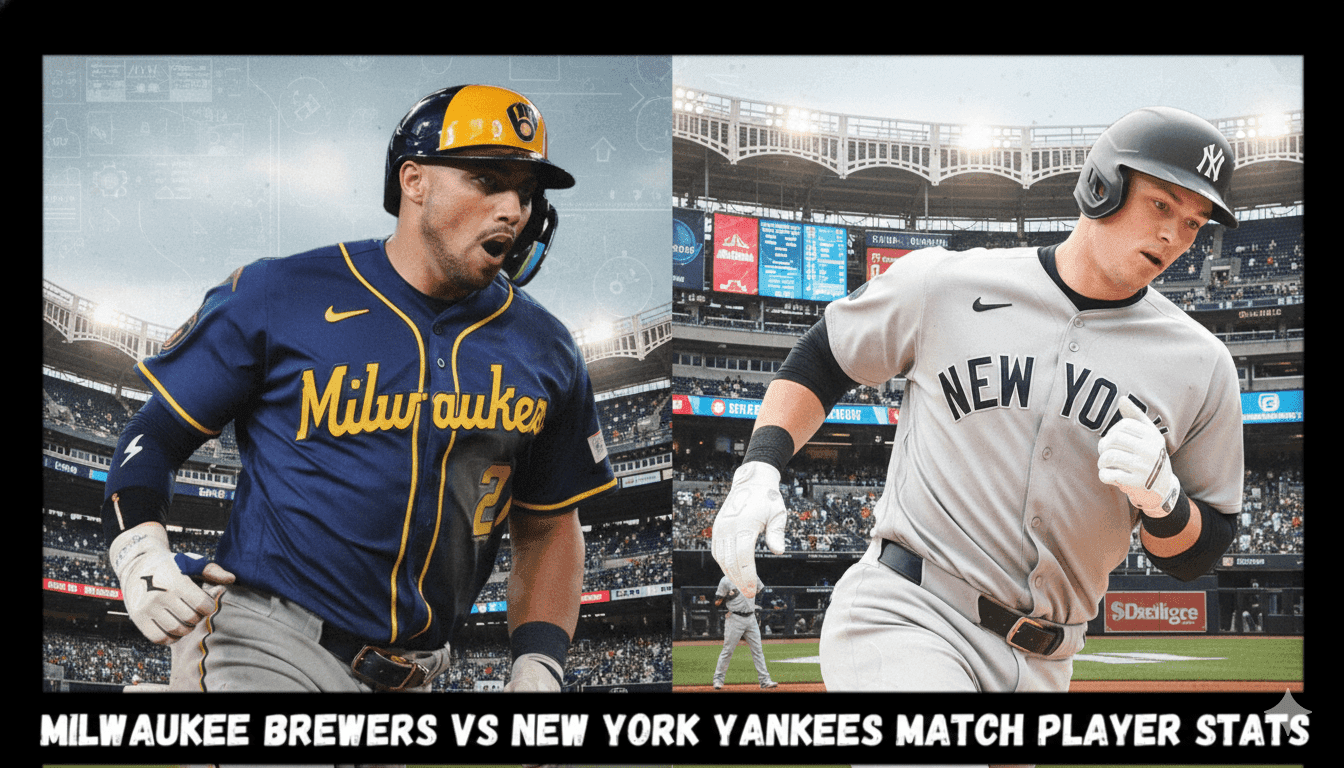 Milwaukee Brewers vs New York Yankees Match Stats